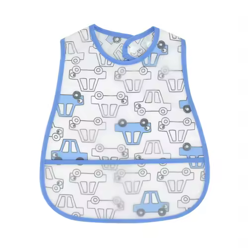 2023New Cartoon Pattern EVA Waterproof Pocket Lunch Feeding Bibs Adjustable Baby Bibs Cute Children Baby Apron Kids Burp Cloths - Image 25