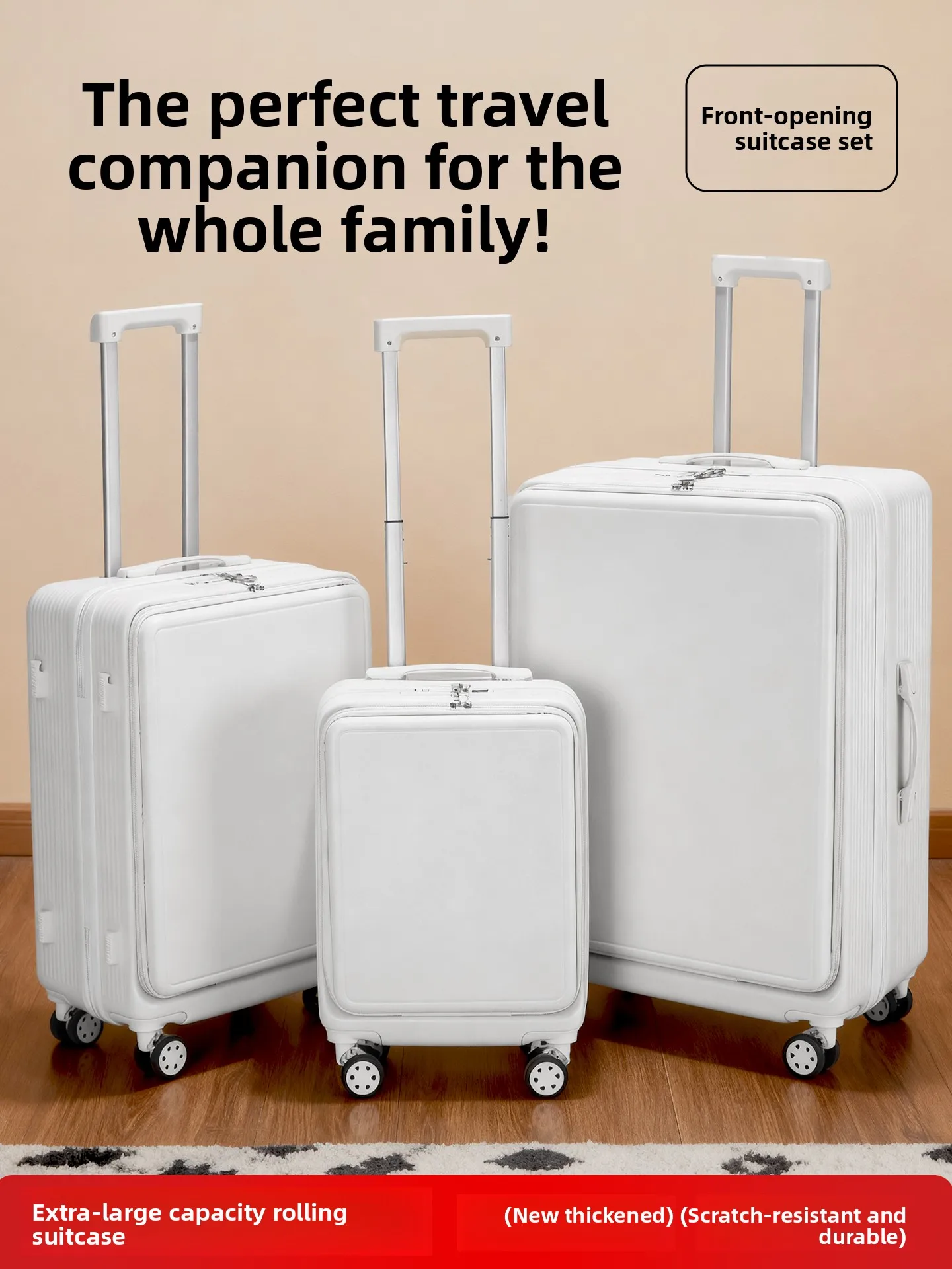 

Большой размер с передним отверстием Lage Многофункциональная тяга Легкое универсальное колесо Устойчивая к царапинам износостойкая дорожная сумка