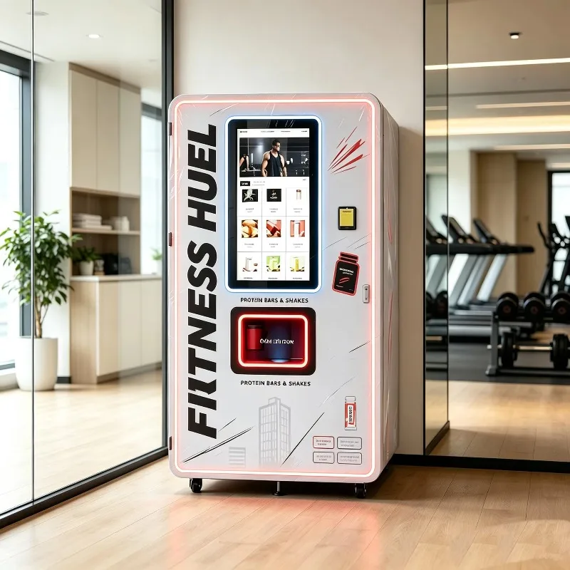 Customizable Smart Sports Supplement Vending Machine Commercial Protein Powder Vending Equipment for Fitness Retail