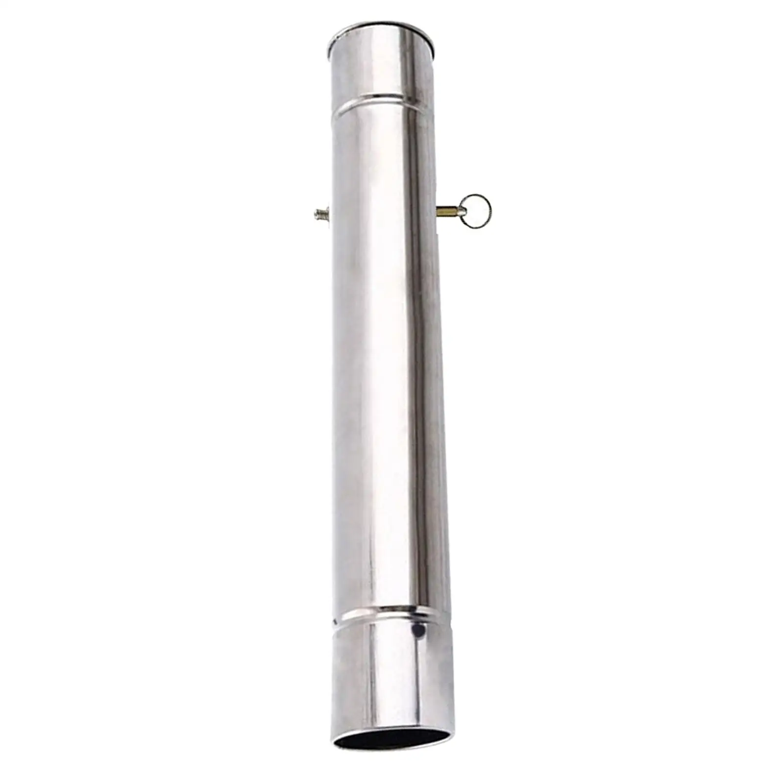 Tubo de estufa con amortiguador de extracción de humos, ahumado de acero inoxidable engrosado a prueba de viento