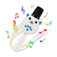 Children Wireless Bluetooth Microphone Speaker Karaoke Machine 4 Voice Changers TWS HIFI Stereo Portable KTV Gift for Kids