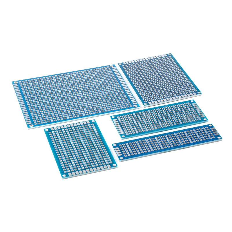 5pcs/lot Double Sided Protoboard Breadboard Universal PCB Experiment Circuit Board Blue 2*8cm 3*7cm 4*6cm 5*7cm 7*9cm 2.54mm