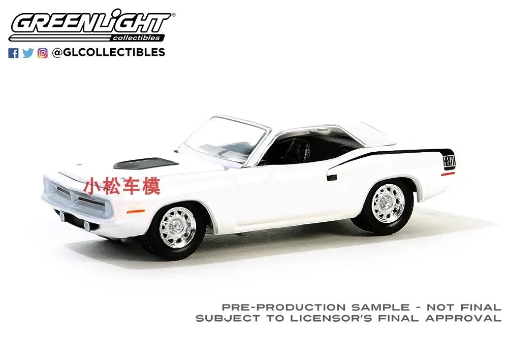 1:64 1970 Plymouth Hemi Cuda Hoge Simulatie Legering Auto Model Verzamelbaar Speelgoed Cadeau Souvenir Display Ornament