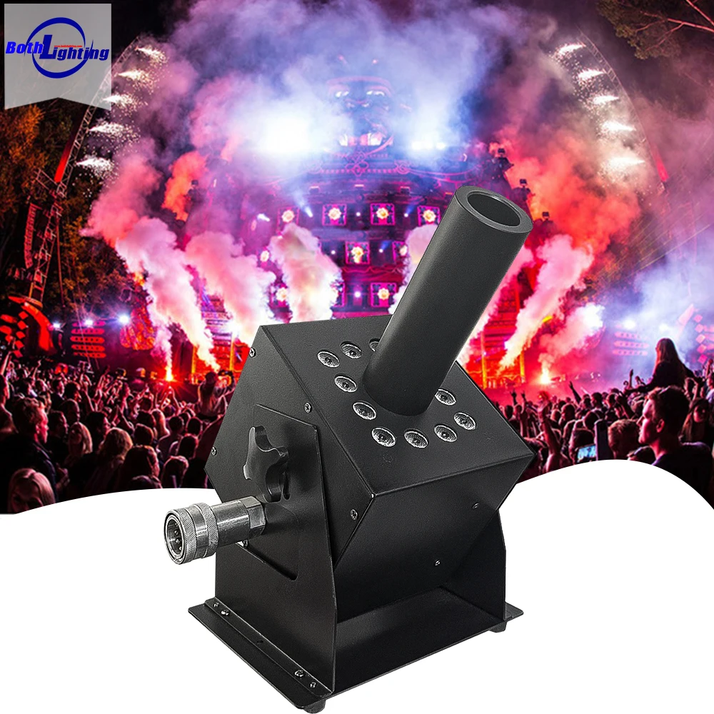 Both Lighting CO2 JET Cannon Stage Effect Machines Smoke Wedding DJ PARTY EVENT LED CO2 MACHINE For PERFORMANCE