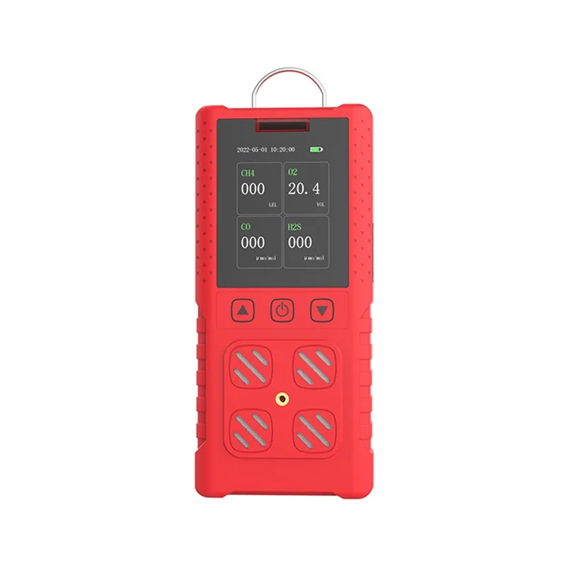 BTLIFE-DR850 4 في 1 كاشف الغاز المتعدد المحمول IP65 مقاوم للماء مقياس تسرب الغاز لـ O2 / CO / H2S / COMB