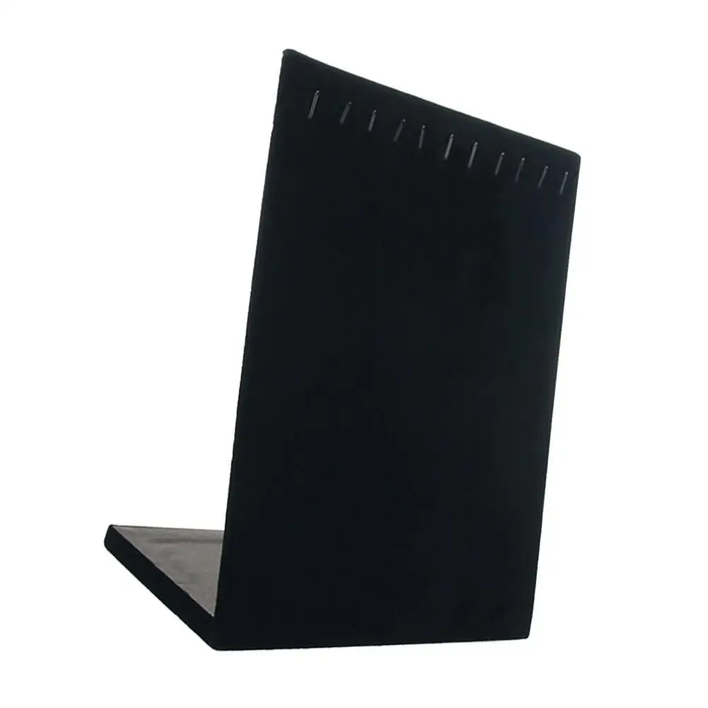 Necklace Display St Velvet Jewelry Rack Case Collapsible Lightweight Portable Paperboard Fabric ganizer Bracelets Collection