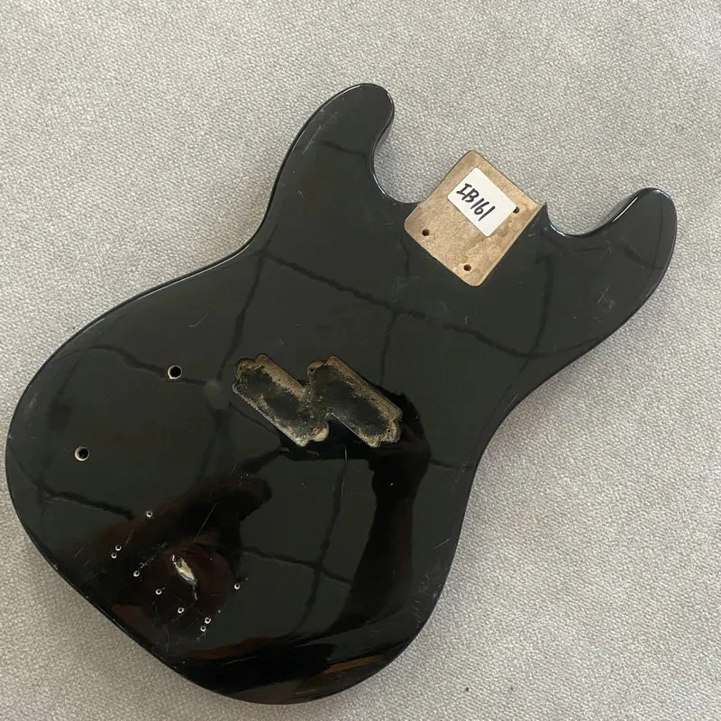 IB161 Black Color Paints Solid wood PB Electric Bass Body 4 Or 5 String Left Hand For Bass Replace and DIY Parts