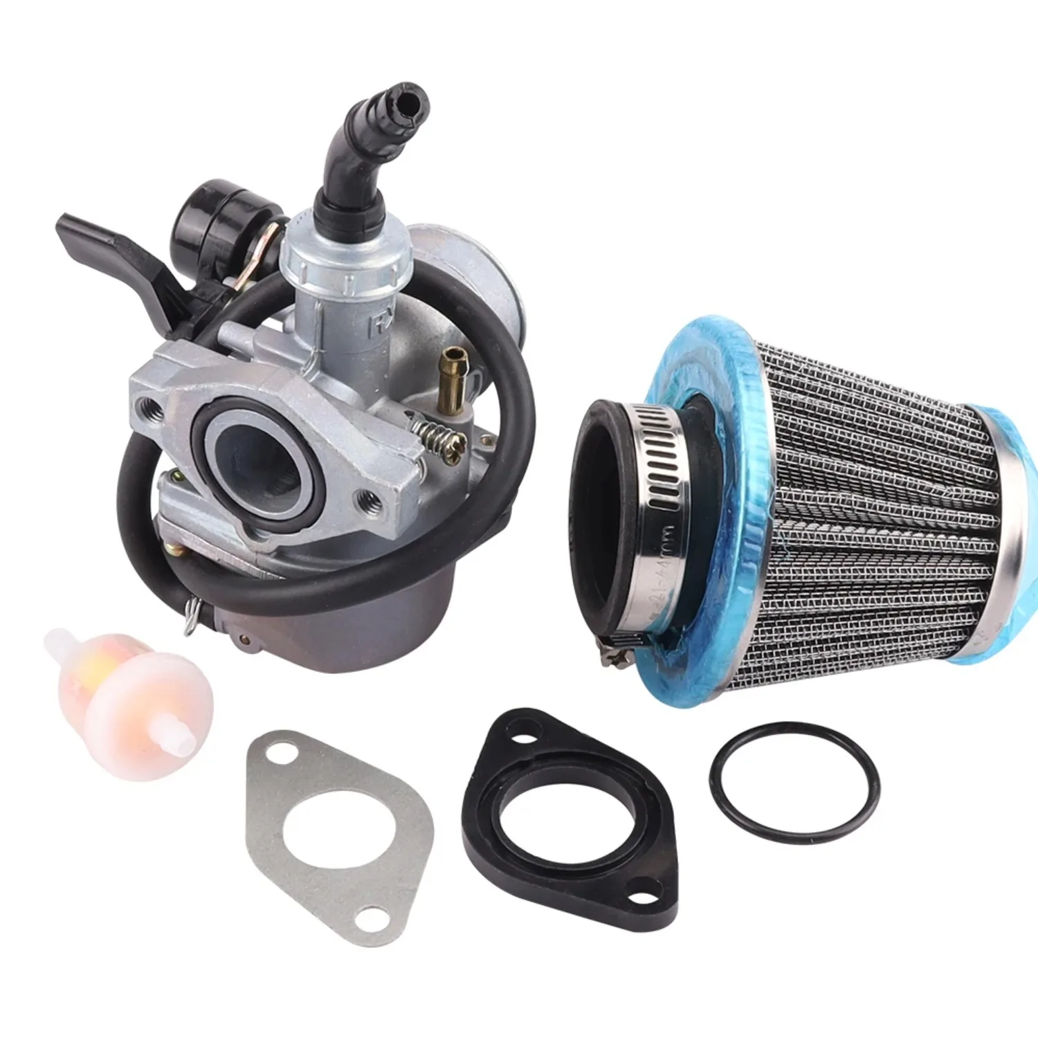 Accessori per Carburatore ATV, Set Carburatore PZ20 PZ19 con Filtro Aria per Quad TaoTao 50cc 70cc 80cc 90cc 110cc 125cc, Pit Bike, Dirt Bike