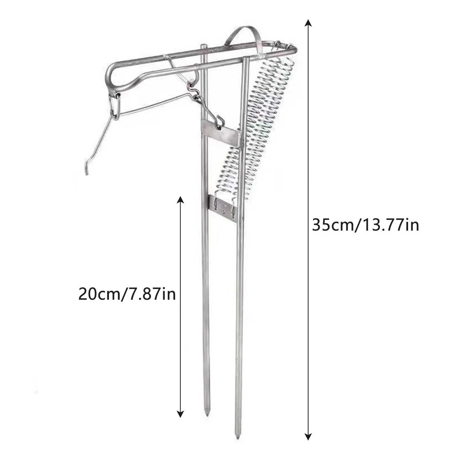 Automatic Spring Fishing Rod Holder High Sensitivity Durable Ground Support Brackets Suitable for Sea Lake River Fishing