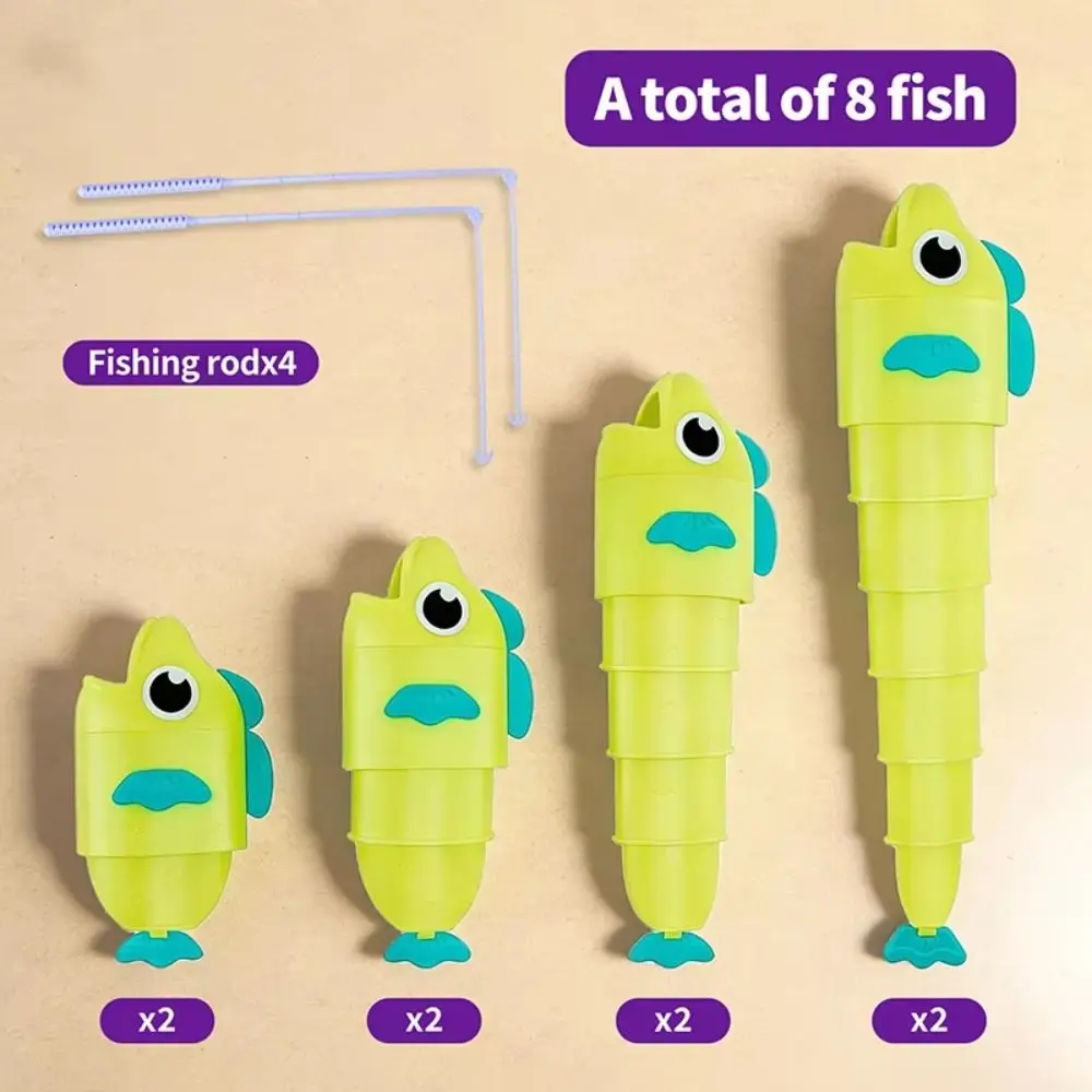 Magnetisches Baby-Angelspiel Angelrute Angelschale Elektrisches Angelspielzeug-Set Frühpädagogisch Farbenfroh