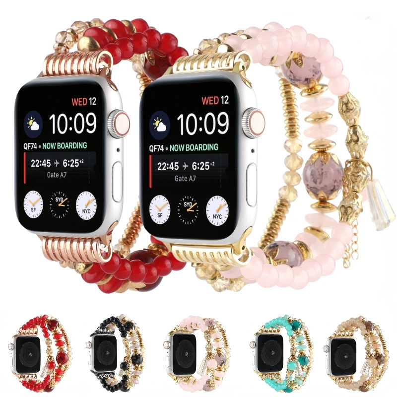 

Jewelry Strap for Apple Watch Ultra 49mm 9 8 7 45mm 41mm Women Fashion Bracelet Wristband Series 6 5 4 SE 44mm 40mm 3 42mm 38mm