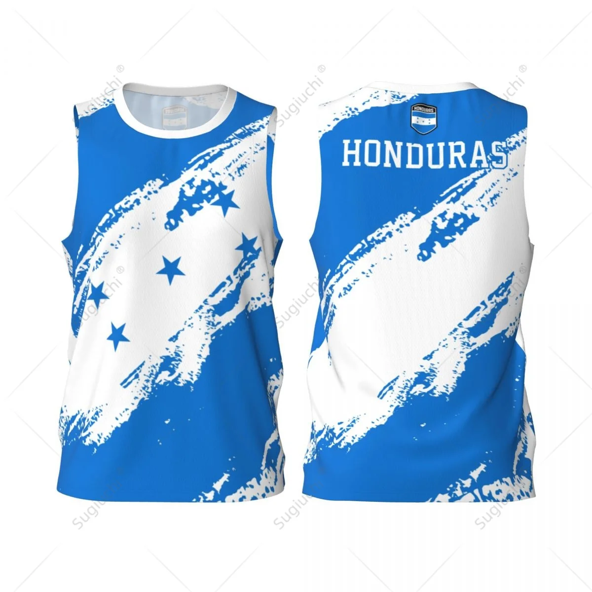 Men Basketball Sports Honduras Flag Running Fitness Multifunction Jersey Sleeveless shirt Custom Name Nunber Exclusive