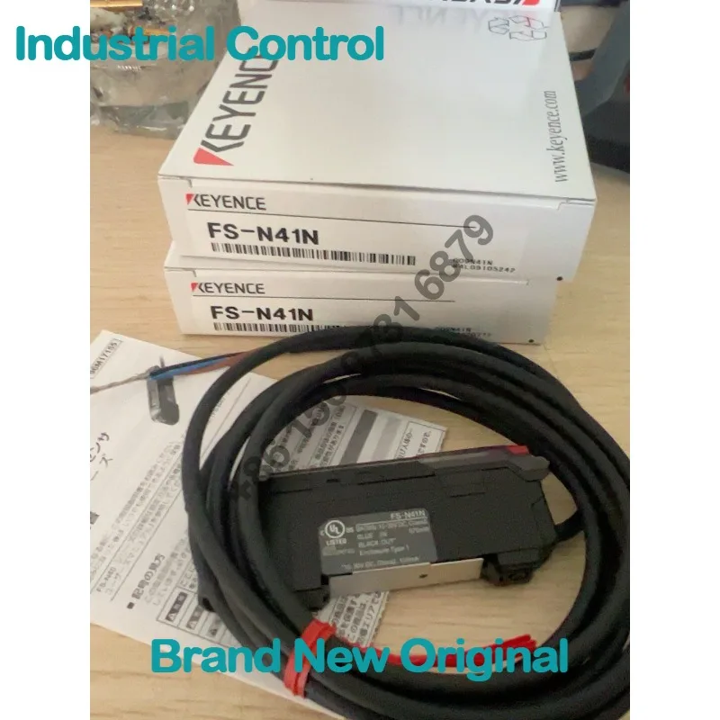 KEYENCE, FS-N41N, Fiber Amplifier, New Generation OLED Display High Function NPN