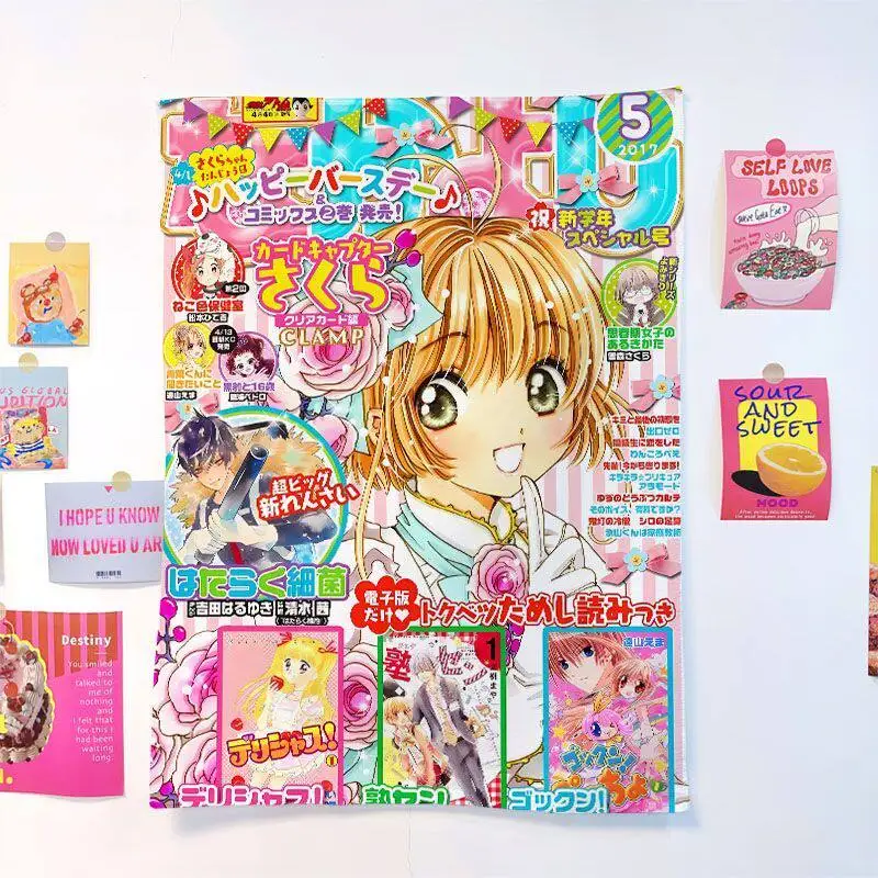 1pc Cardcaptor Sakura Vintage Anime Tapestry Wall Hanging Aesthetic Room Decor Background Cloth for Bedroom Dorm Girls