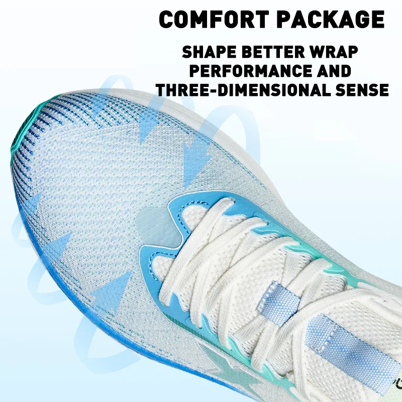 Xtep Running Shoes Men Wear-Resistant Cushioning Light Breathable Sport Shoes Comfortable Non-Slip Male Sneakers 877419110053