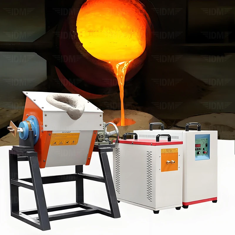 

All Solid State 5KG 10KG 50KG 100KG Gold Copper Iron Aluminum Metal Smelting Heat Treatment Industrial Equipment