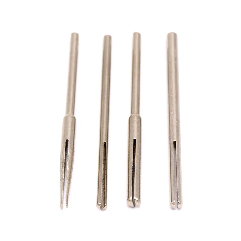 6PCS Sandpaper Clamp Split Mandrels 2.35mm & 3mm Shank Long Abrasive Holder Clip Rod - Universal Fit for All Rotary Tools