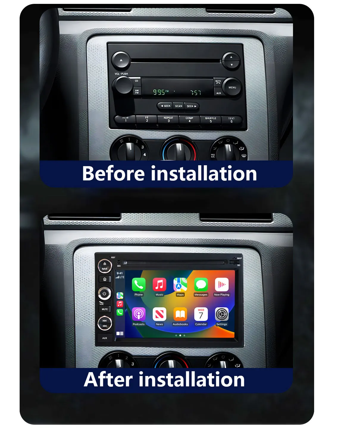Car Android OEM For Ford F150 500 Focus Escape Explorer Edge Expedition Mustang Fusion 4G GPS WIFI BT5 Carplay Navigation Player