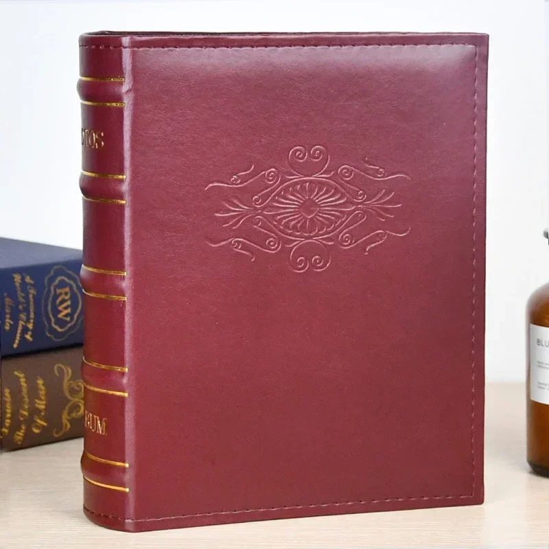 Large Capacity PU Leather Photo Album 4 inch 400 Photo Book Foto Albums Lover Baby, Wedding, Birthday Gift Family Memory Record