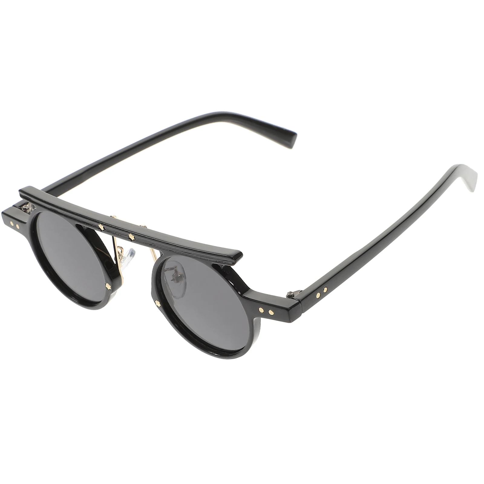 

Retro Sunglasses Round Shape Fashion Personalized Mens Vintage Style Cool Eye catching Party Vacation Festival Street