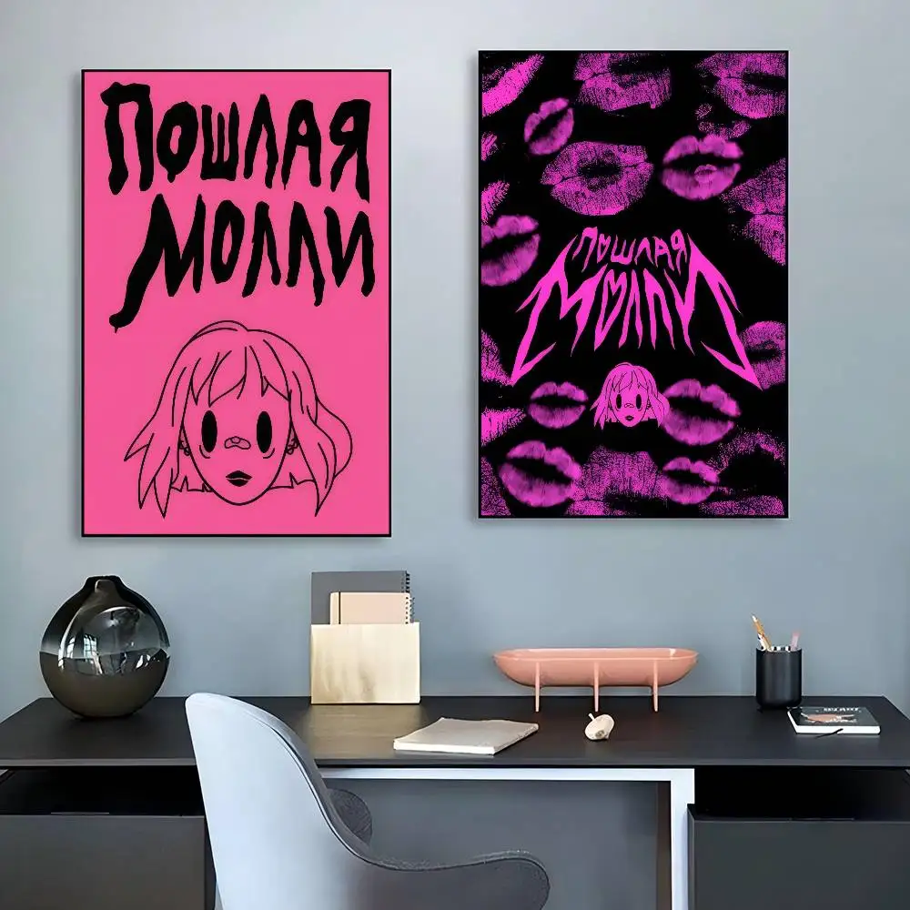 Band P-Poshlaya Molly  Classic Vintage Posters Vintage Room Home Bar Cafe Decor Nordic Home Decor