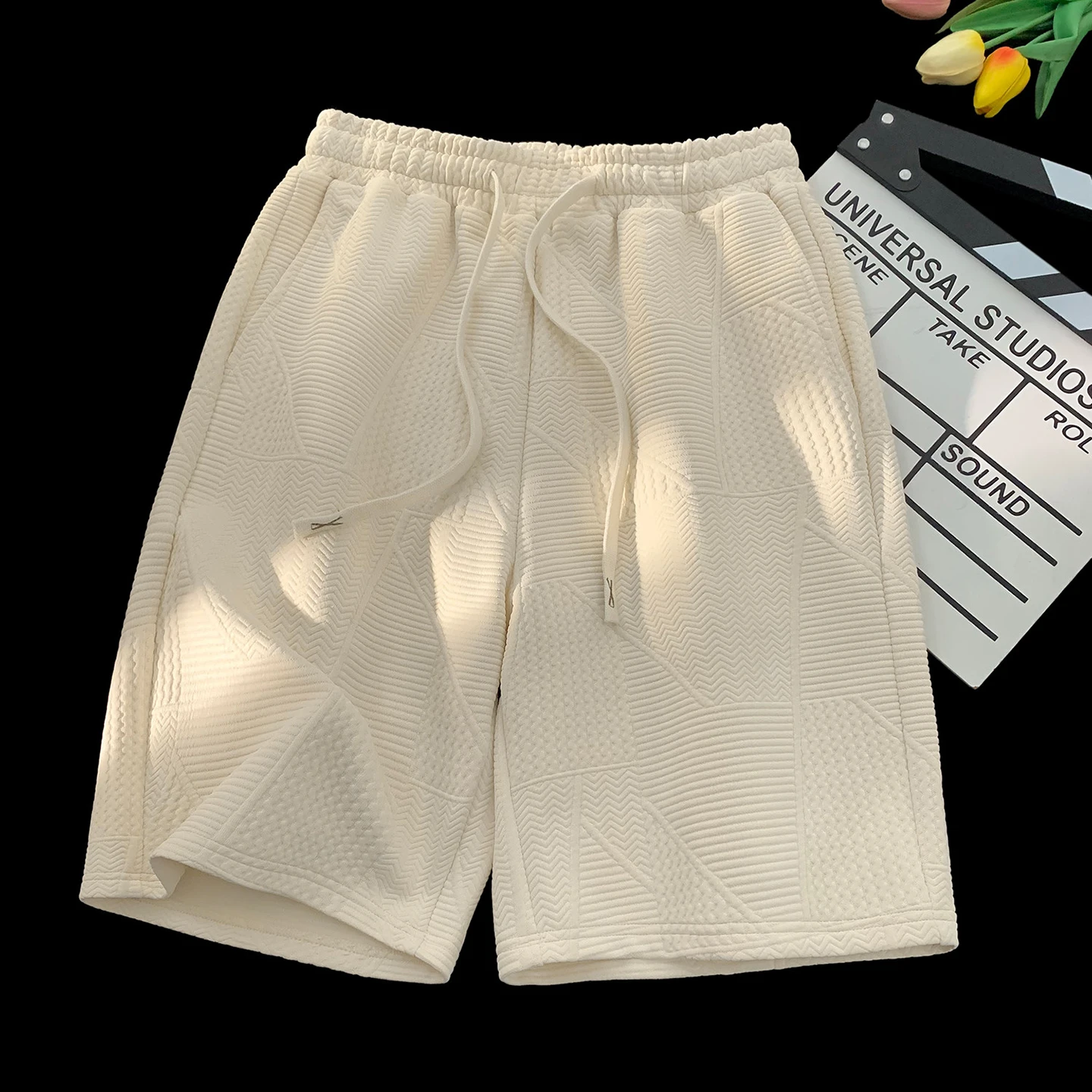 2026 Summer Men's Fashion Casual Straight Leg Shorts - Suitable for Both Men and Women