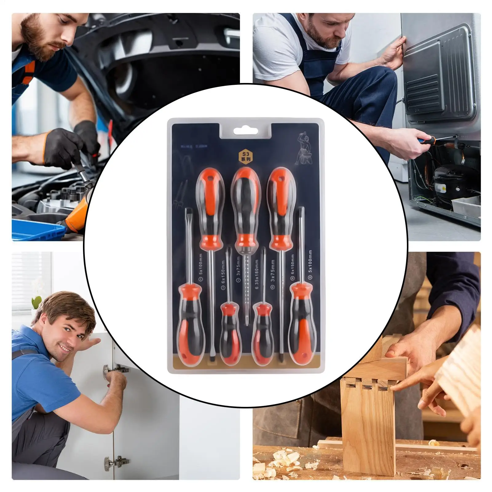 screw-driver-set-magnetic-steel-slotted-telescopic-portable-non-slip-repair-7-piece-socket-screwdriver-home-repair-for-furniture