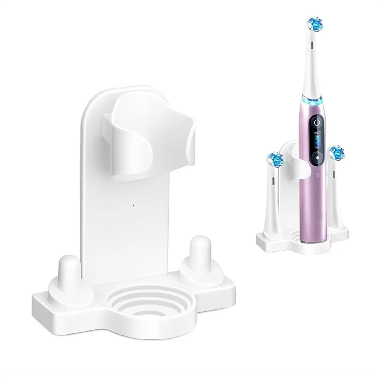 A99X Electric Toothbrush Holder Wall Mounted Tooth Brush Heads Rack Organizer and Brush Head Cover Caps for IO Series