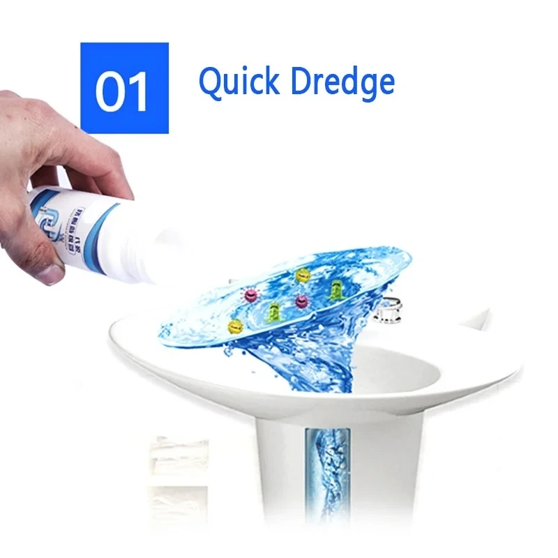 100g Sink Drain Bottled Cleaner Closestool Toilet Kitchen Deodorization Brush Clogging Sewer Dredging DredgeAgent Powerful Pipe