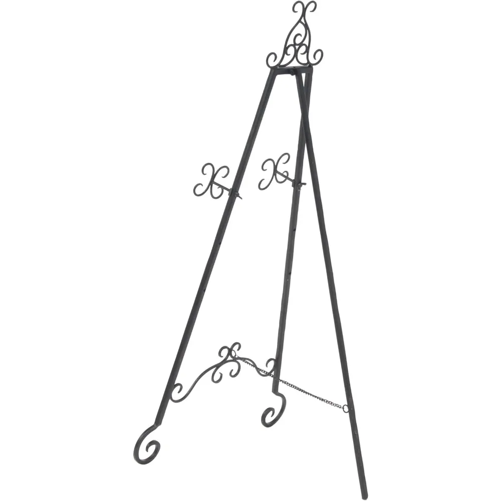 حامل عرض معدني كبير قابل للتعديل مكون من 3 طبقات لديكور المنزل وعرض فني