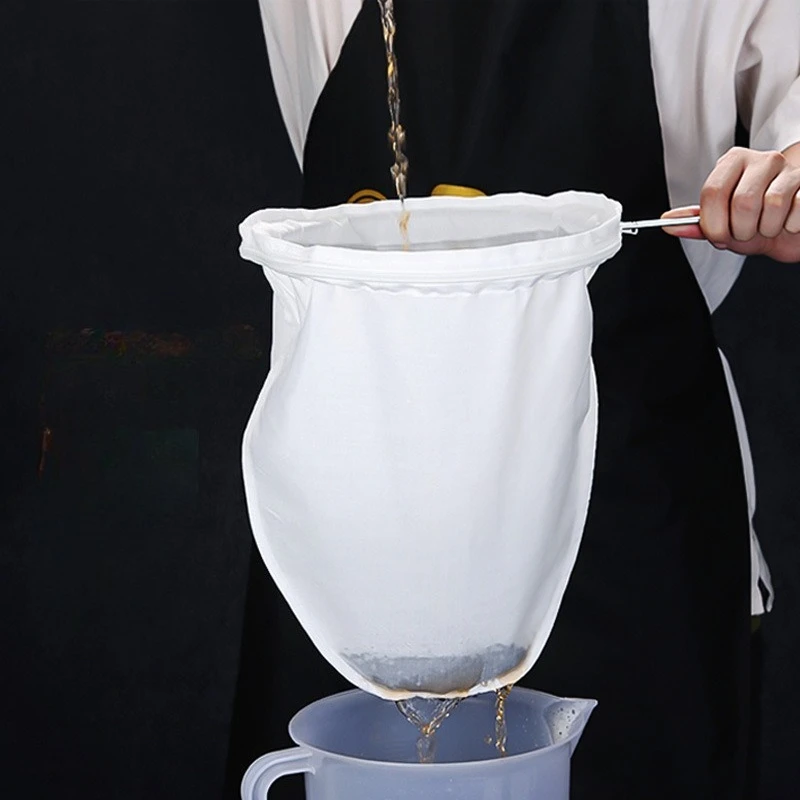 Saco de filtro de chá de leite, saquinho de chá, meia de seda rede de chá filtro de café suprimentos malha e telas pano