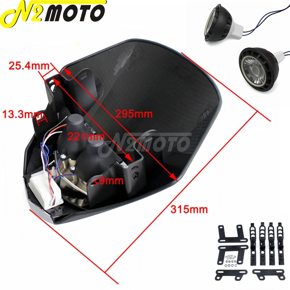 Motocross White LED Dirt Bike Enduro Headlight MX Racing Front Lamp Light Mask For KTM EXC SX-F XC-W FE TE SX 125 350 450 85 250