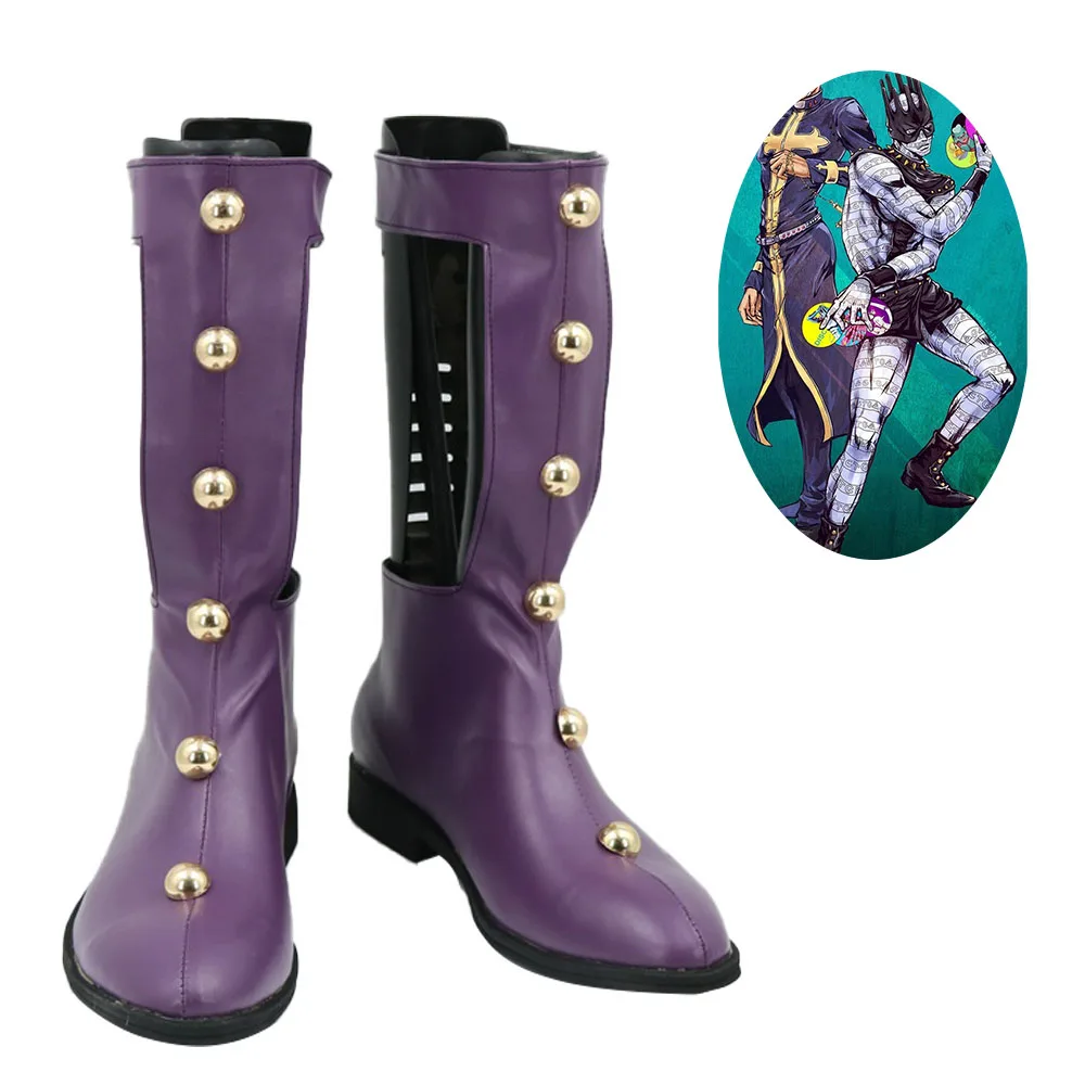 

JoJo's Bizarre Adventure Enrico Pucci Shoes Cosplay Whitesnake Men Boots