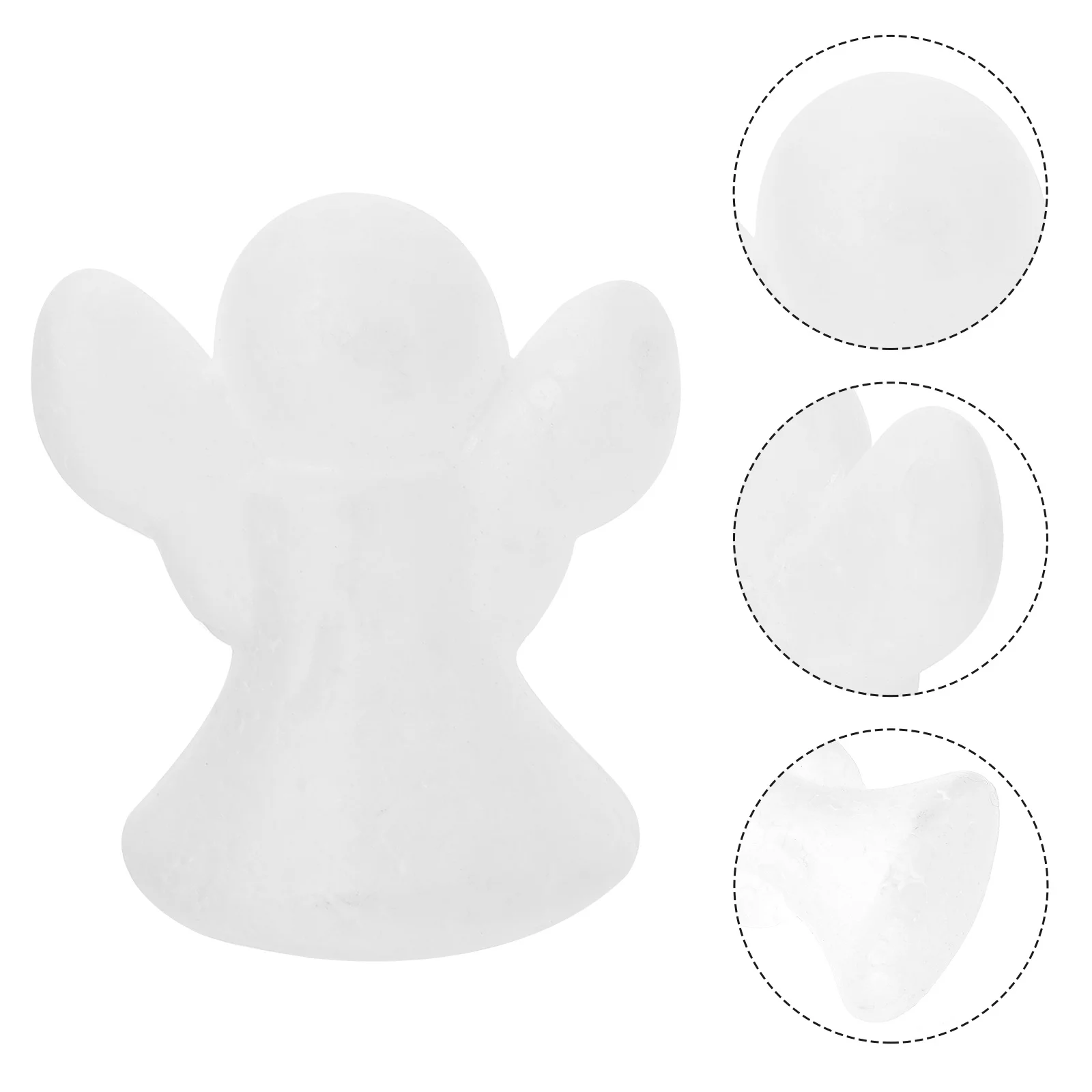 30 قطعة أشكال الملاك رغوة بيضاء دهان داي الحرف زينة الزفاف الإبداعية رغوة البوليسترين مواد ذاتية الصنع رغوة الحرفية الملاك