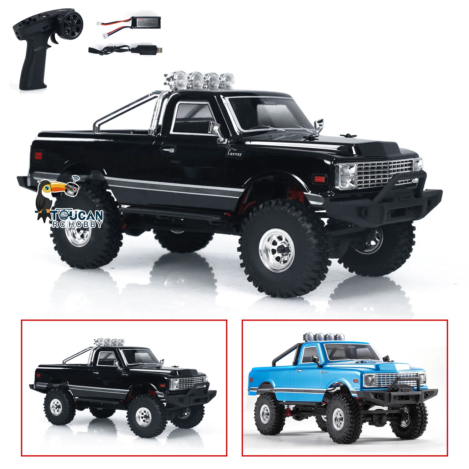 

4x4 Hobby Plus 1:18 RC Crawler Car 4WD Mini Radio Control Ready to Run Off-road Painted Assembled Vehicle Model TH24012