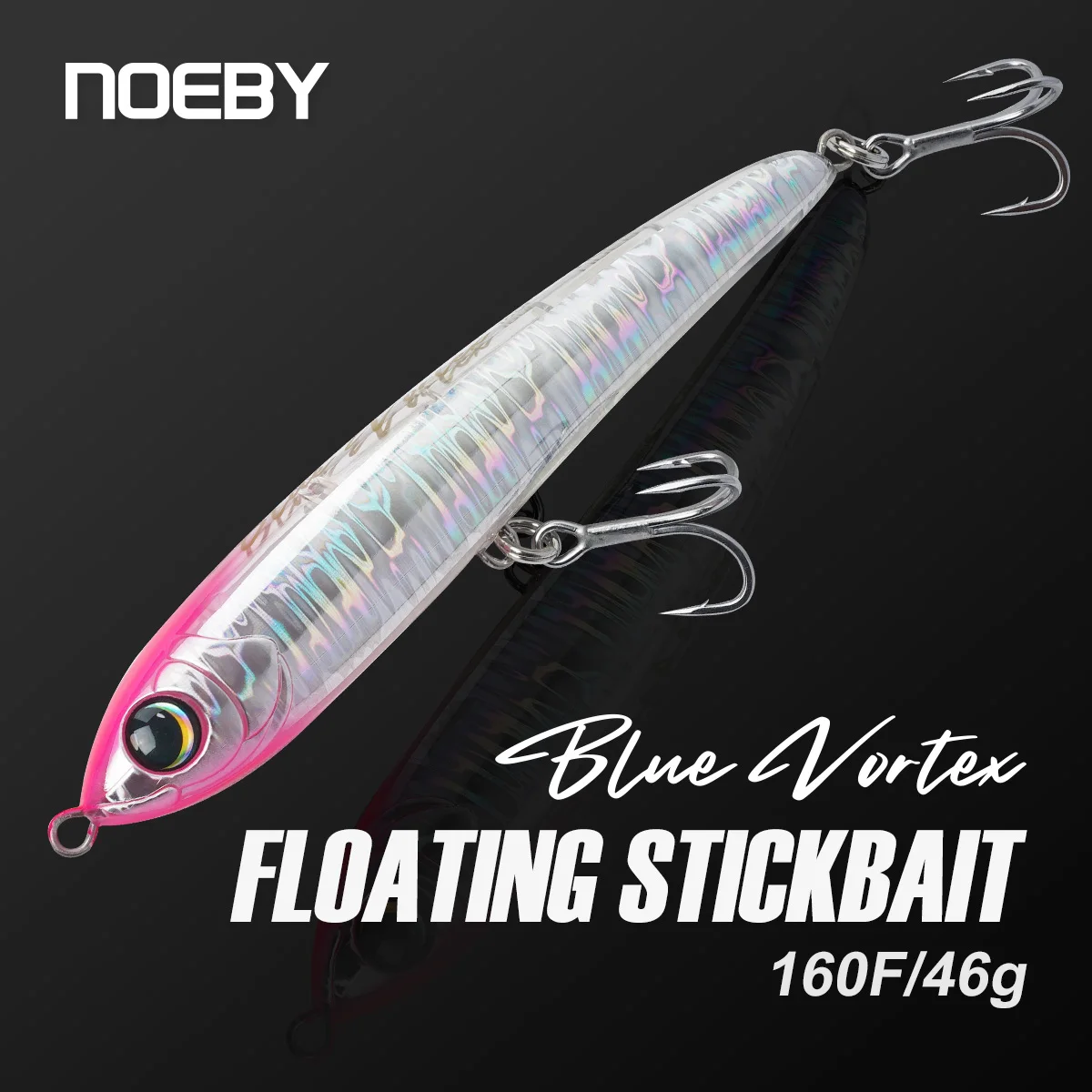 

Noeby Blue Vortex Floating Stickbait Fishing Lure160mm 46g Artificial Hard Bait for GT Tuna Kingfish Saltwater Fishing lure