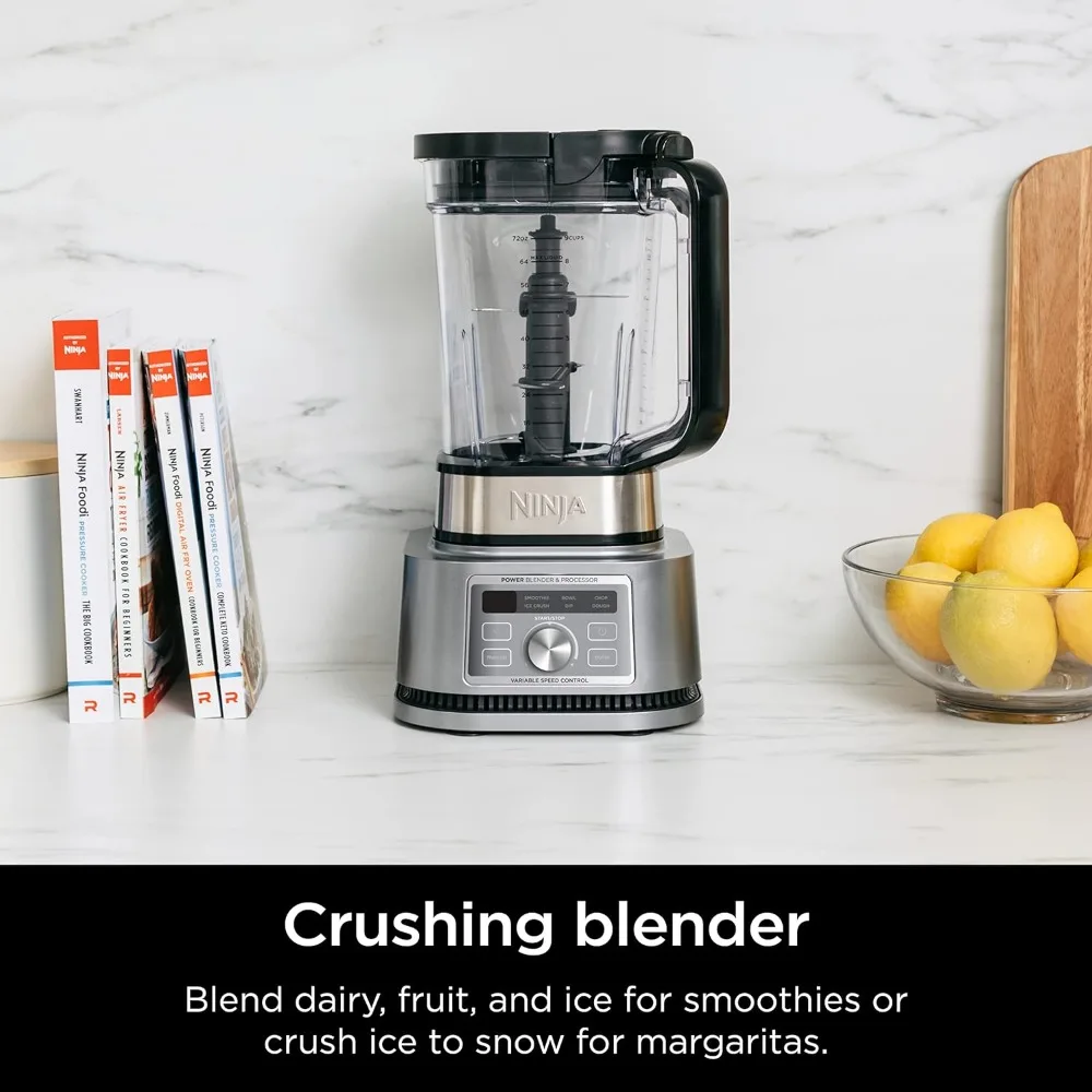 Power Blender & Processor. 3-In-1 Breekmixer, Deegmixer En Keukenmachine 1400wp Smarttorque 6 Auto-Iq Presets