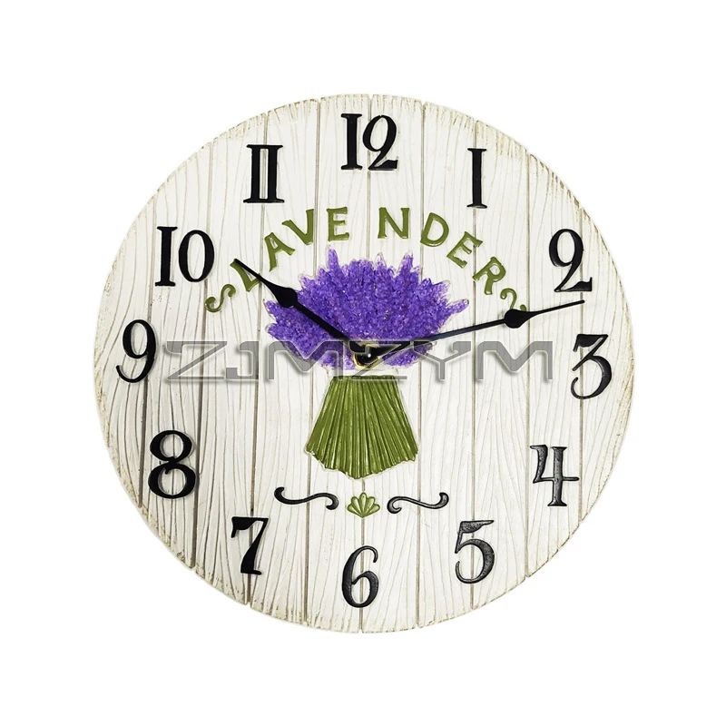 10.6 Inch Wall Clock Waterproof Indoor Outdoor Clock Battery Operated Easy to Read Decorative Clocks for Bedroom Office Home