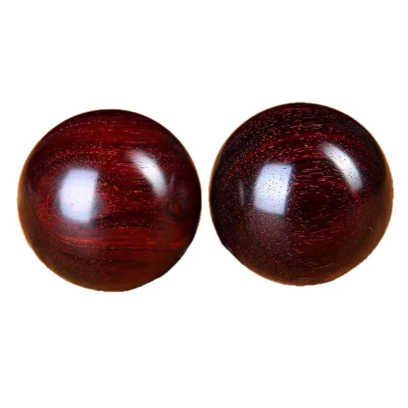 Wooden Hand Exercise Balls – Carved Fitness Balls – Chinese Baoding Balls for Stress Relief