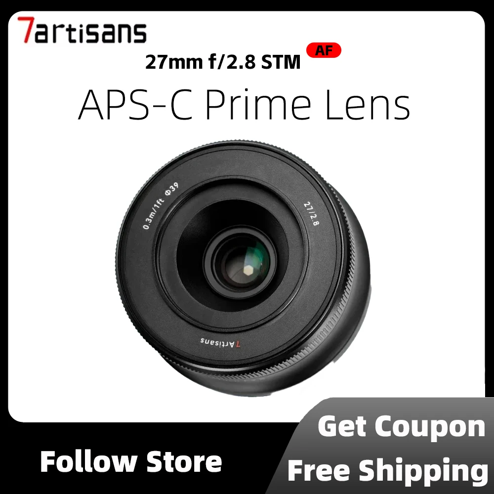 7artisans AF 27mm F2.8 APS-C Auto Focus Large Aperture Prime Lens For Nikon Z Mirrorless Cameras Zfc Z50 Z30 Z6II Z7II Z6 Z7