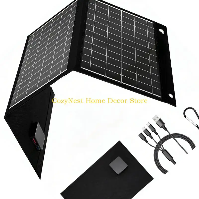 92MF Thin 28W photovoltaic power Supply With Advanced Circuitry For Fast Charging Devices While Moving