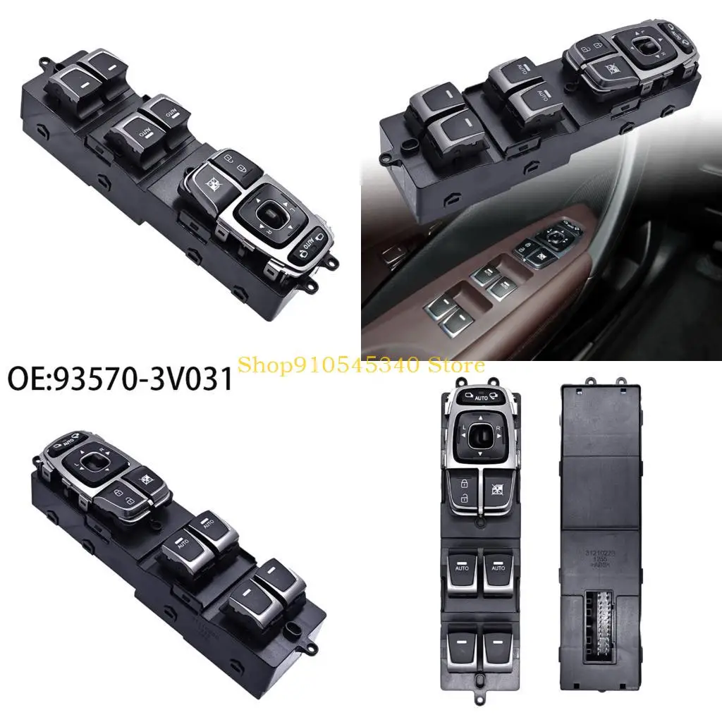 U2JA Vehicle Window Lift Control Unit with Stated 12V Detail 935703V031, Molded Polymer Housing and Insert-Style Terminal Layout