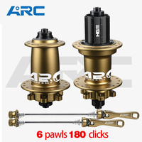 ARC MT088 MTB Hub 6 Pawls 180 Clicks Sealed Bearing Hub Front 9x100 15x100 Rear 10x135 12x142 Bicycle Cube 8 9 10 11 12 Speed