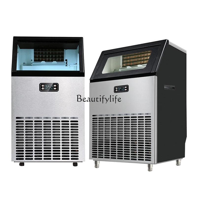 

Commercial Ice Machine Burger Shop Milk Tea Shop Size Bar 50/60/8030 0kg Commercial