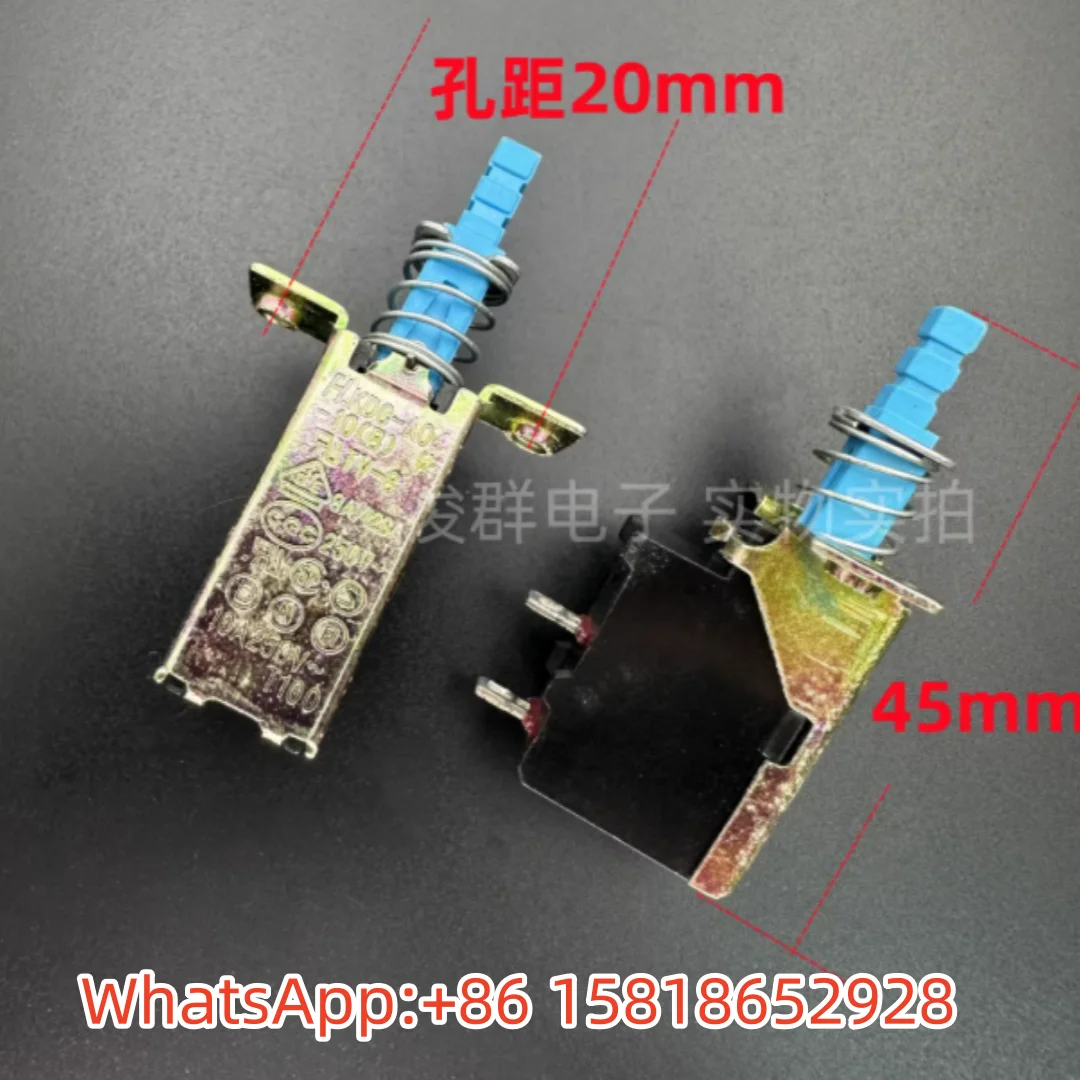 5pcs Taiwan FH KDC-A04-10(B) TV-8 10A Self-Locking Power Switch Amplifier Speaker Key Buttons