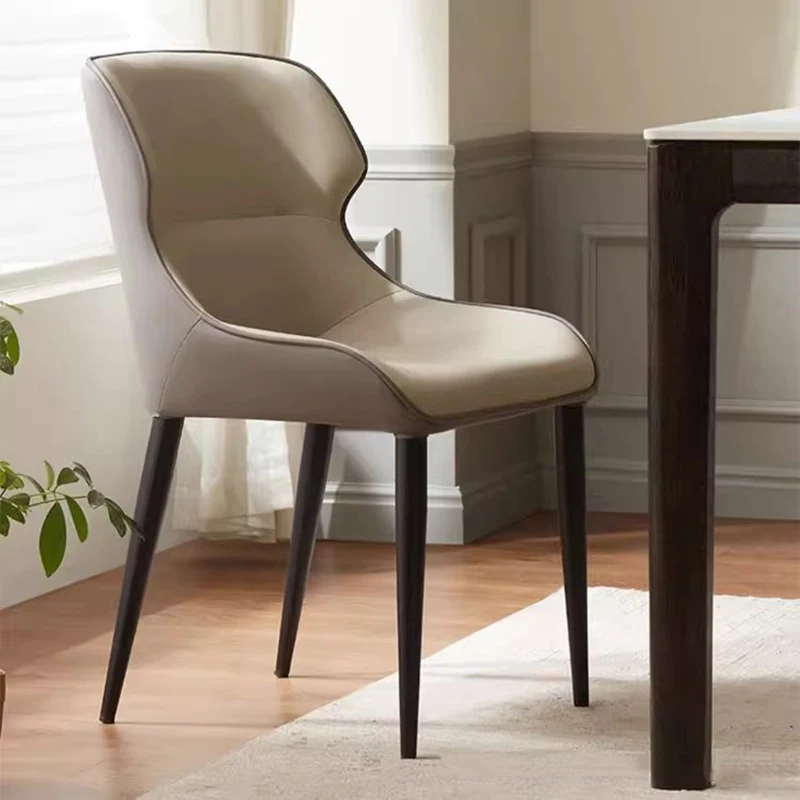 Light Luxury Exquisite Dining Chair Nordic Modern Simple High-grade Cushion Thickened Comfortable Backrest Chair Household