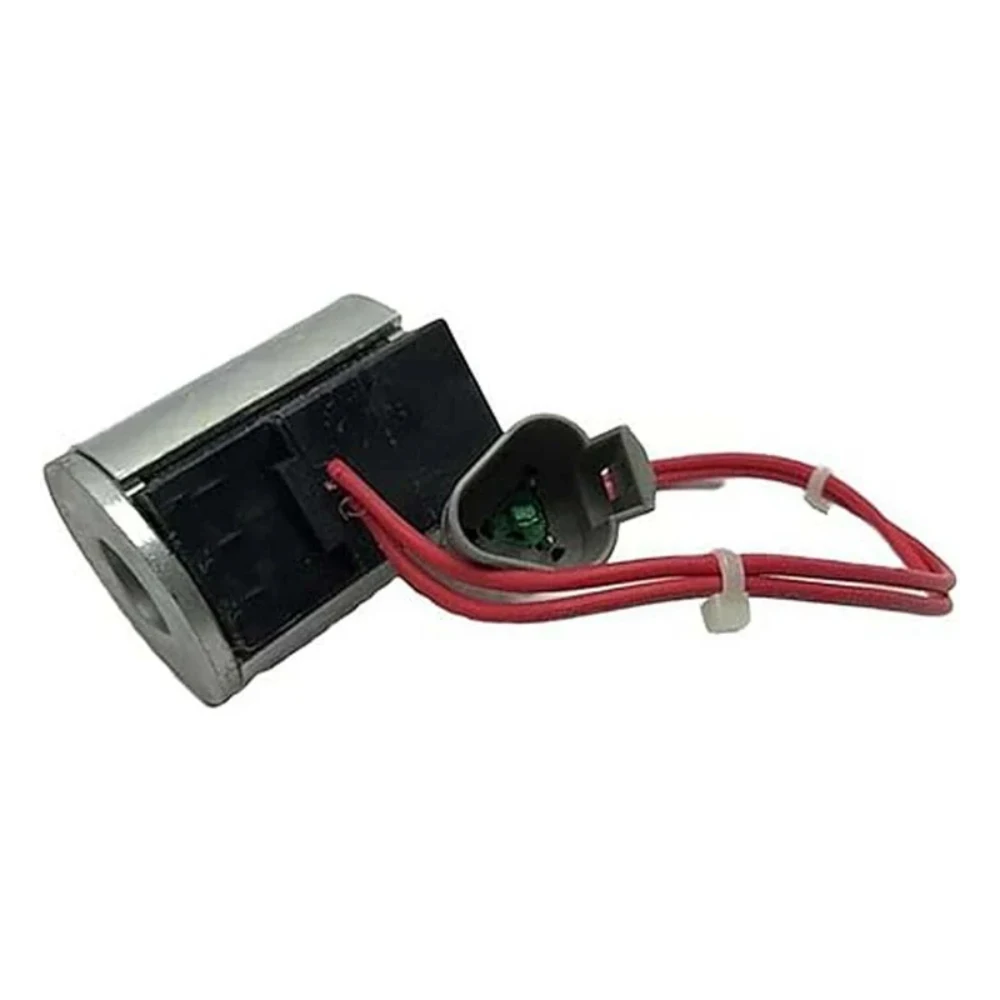 Solenoid Valve Coil 1300912 130-0912 12V Hydraulic Valve Coil for Backhoe Loader 416C 420D 424D 428D 430D Replacement