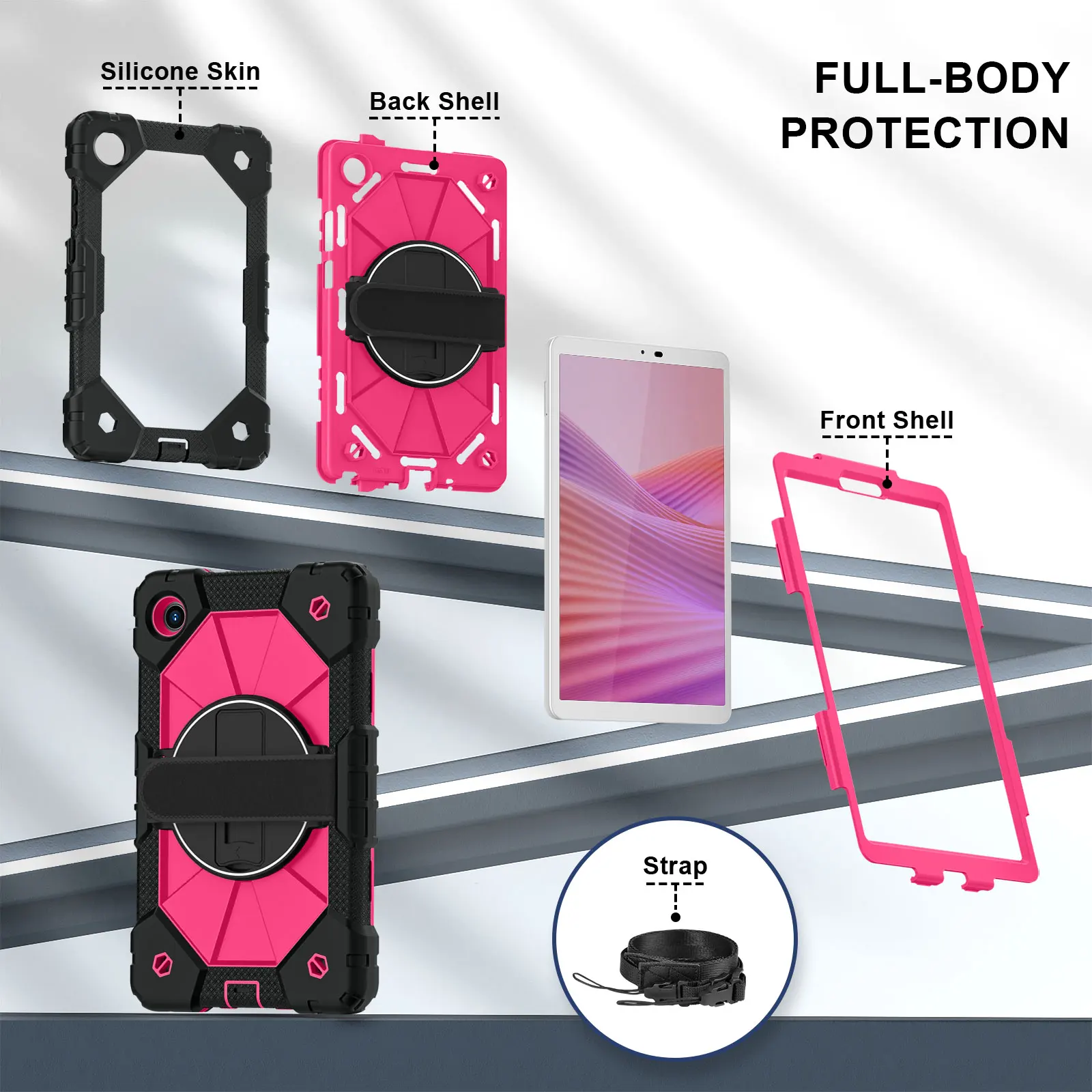 Anti-Slip Heavy Duty Case For Lenovo Tab One (K9) 2025 8.7