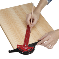 300mm Angle Positioning T Square Posi Lock Ruler Aluminum Alloy Woodworking Edge Ruler Angle Measure Ruler Scriber by ENJOYWOOD