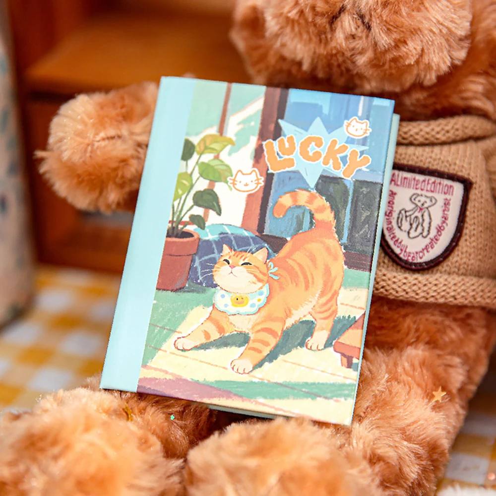 A7 Katzenserie Illustrations-Handbuch Schüler-Notizbuch – Detail 3